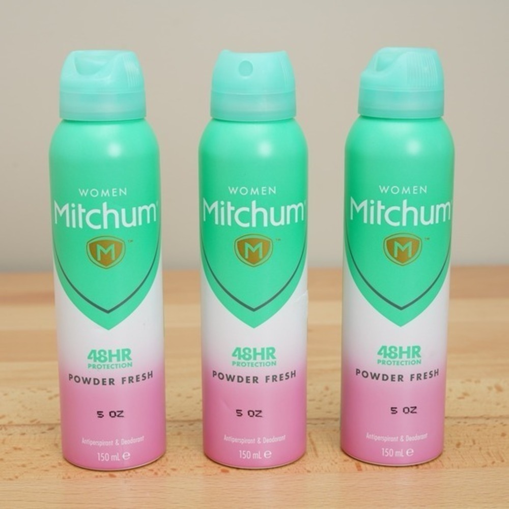 Mitchum Deodorant Women Spray Powder Fresh Antiperspirant 150ml 3 Pack Free Ship